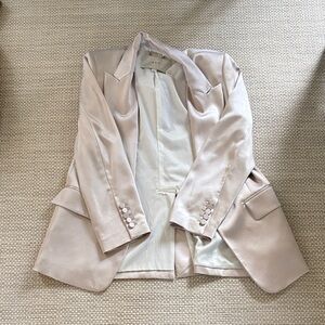 A.L.C. Light Blush Satin Blazer
